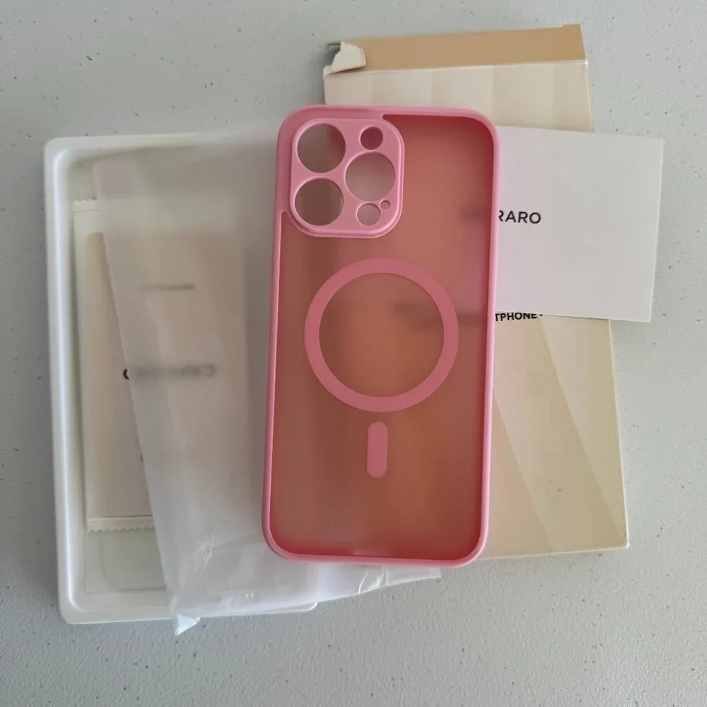 Pink MagSafe Compatible iPhone Case iPhone 15 Pro Max